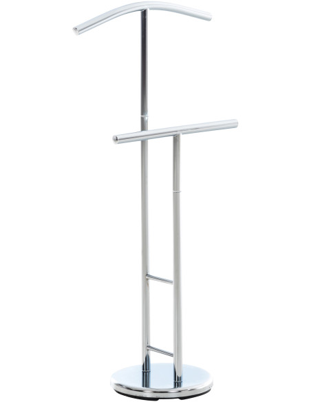 Valet de nuit porte vêtements design en Métal Argenté Benson - 1