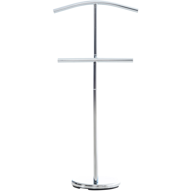 Valet de nuit porte vêtements design en Métal Argenté Benson - 2