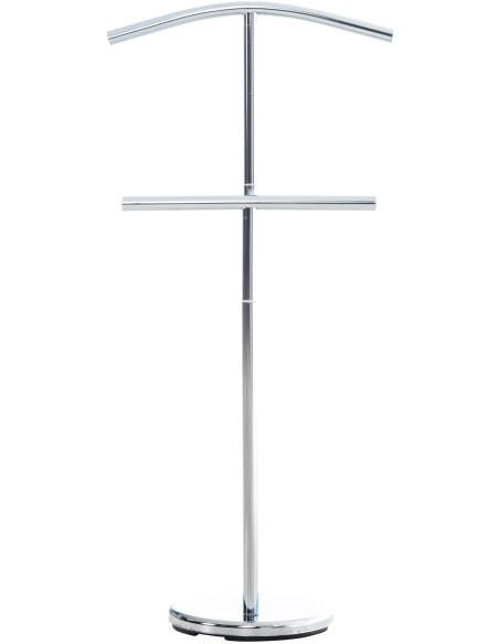 Valet de nuit porte vêtements design en Métal Argenté Benson - 2