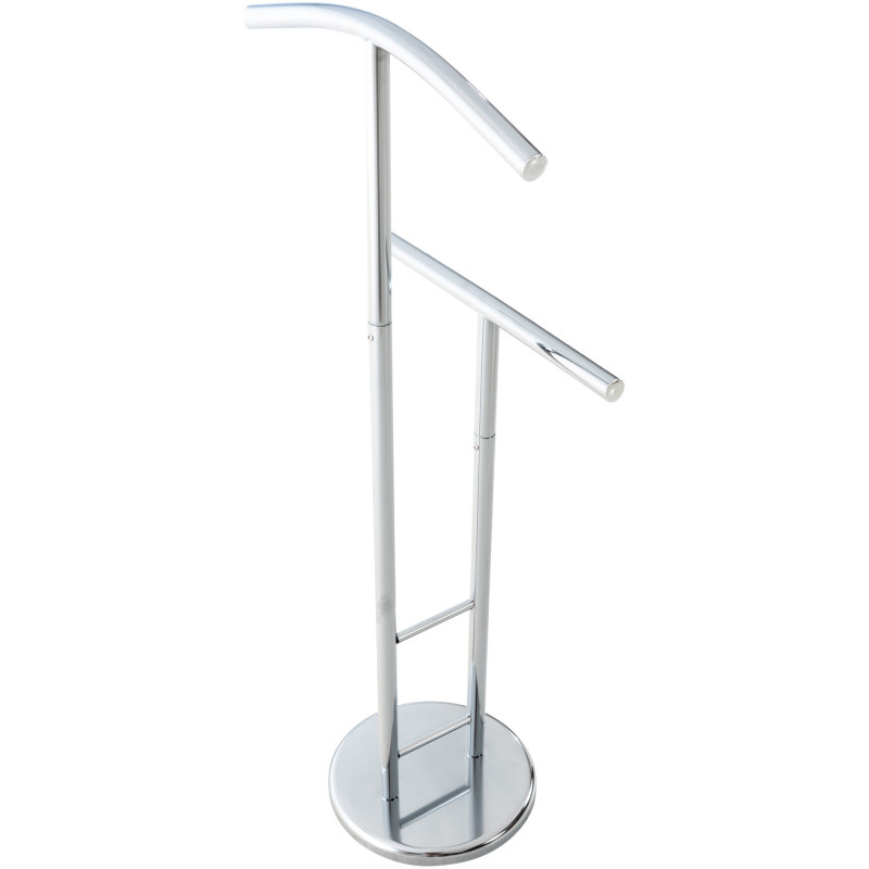 Valet de nuit porte vêtements design en Métal Argenté Benson - 4