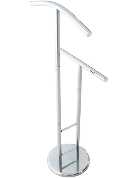 Valet de nuit porte vêtements design en Métal Argenté Benson - 4