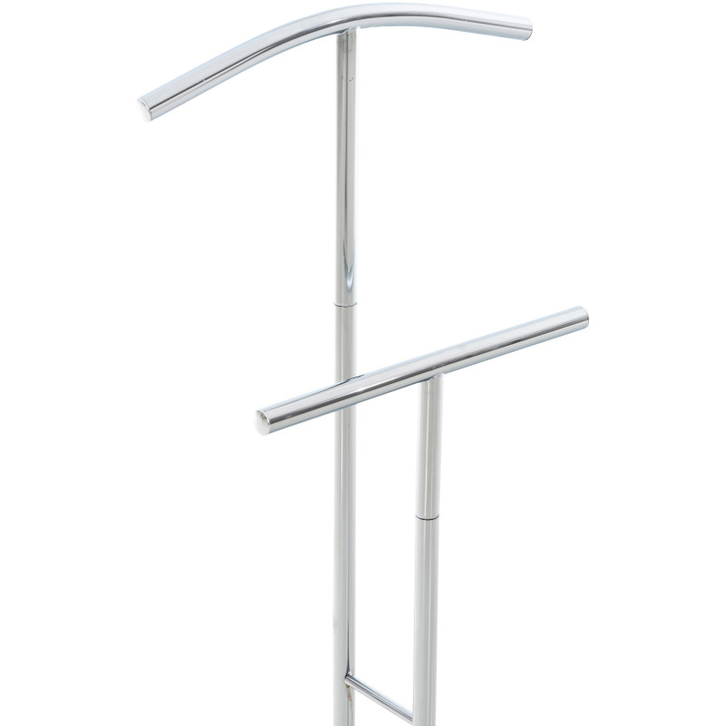 Valet de nuit porte vêtements design en Métal Argenté Benson - 5