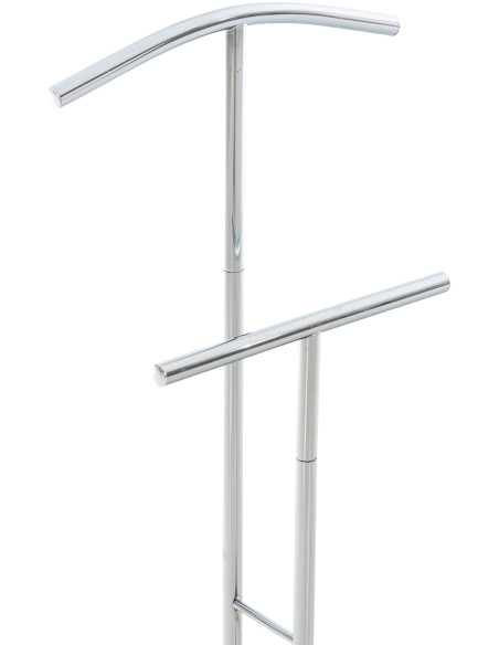 Valet de nuit porte vêtements design en Métal Argenté Benson - 5