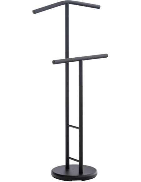 Valet de nuit porte vêtements design en Métal Noir Benson - 1
