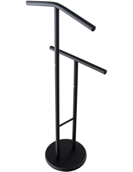 Valet de nuit porte vêtements design en Métal Noir Benson - 4