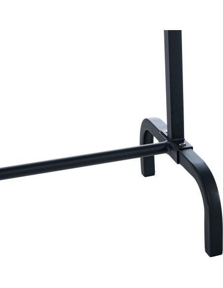 Porte vêtements style industriel 150 cm en Métal Noir Erick - 6