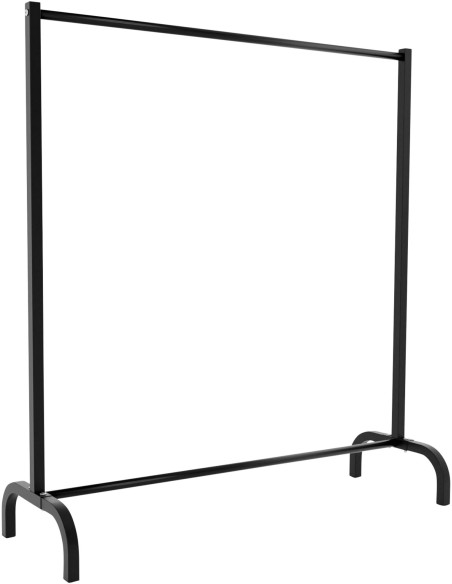 Porte vêtements style industriel 120 cm en Métal Noir Erick - 1