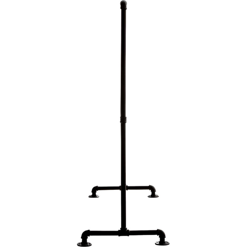 Porte vêtement design industriel 120 cm en Métal Noir Nick - 4