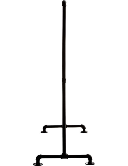 Porte vêtement design industriel 120 cm en Métal Noir Nick - 4