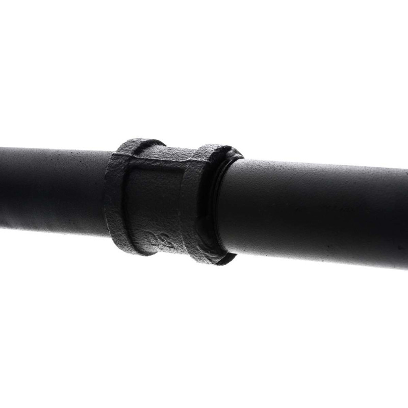 Porte vêtement design industriel 120 cm en Métal Noir Nick - 5