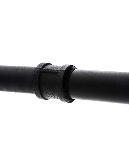 Porte vêtement design industriel 150 cm en Métal Noir Nick - 5