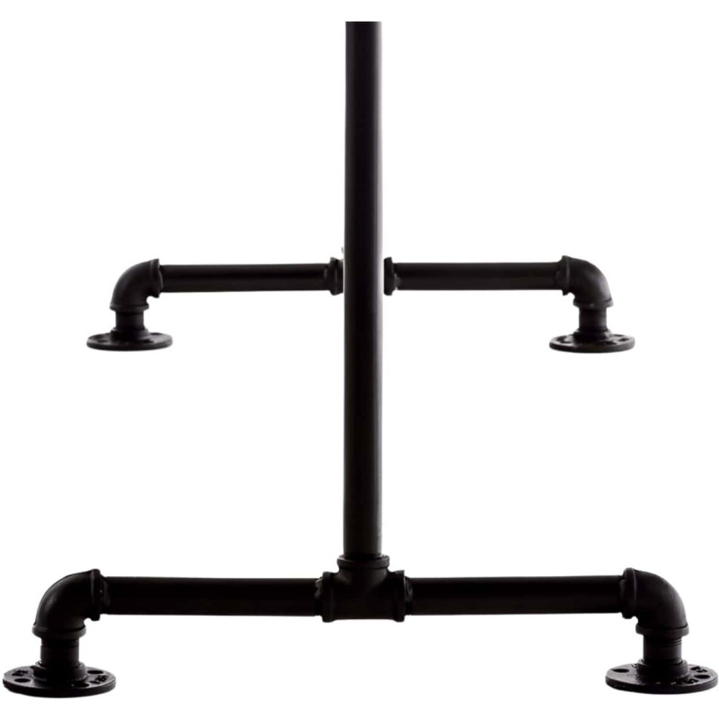 Porte vêtement design industriel 150 cm en Métal Noir Nick - 6