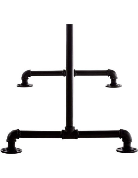 Porte vêtement design industriel 150 cm en Métal Noir Nick - 6