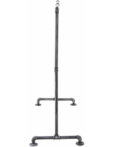 Porte vêtement design industriel 150 cm en Métal Argenté Nick - 4