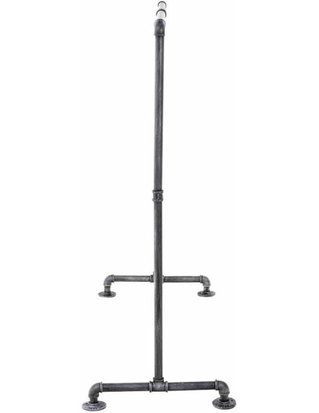 Porte vêtement design industriel 150 cm en Métal Argenté Nick - 4