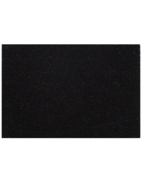 Paillasson extérieur Rectangulaire 60x40 en Fibre de coco Noir Vinyle antidérapant Jaka - 1