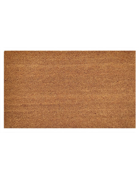 Paillasson extérieur Rectangulaire 100x80 en Fibre de coco Naturel Vinyle antidérapant Jaka - 1