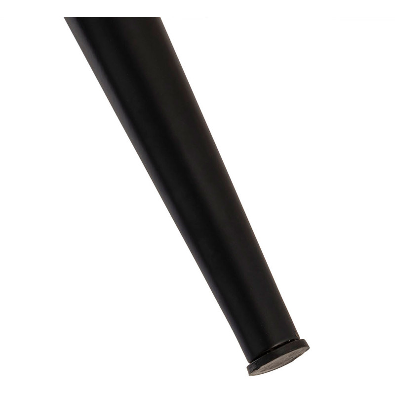 Table d'appoint Ronde 50 cm en Bois de manguier massif Naturel Métal Noir Vancouver - 7