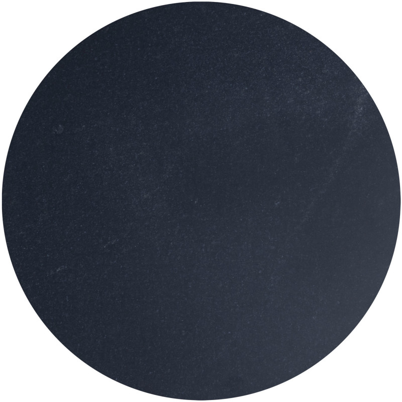 Table d'appoint design Ronde en Marbre Noir Aluminium Argenté Sohoo - 6