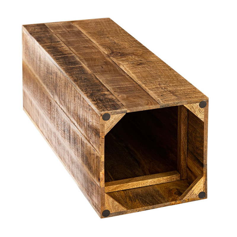 Sellette haute Carrée Hauteur 73 cm en Bois de manguier massif Naturel Cokkie - 3