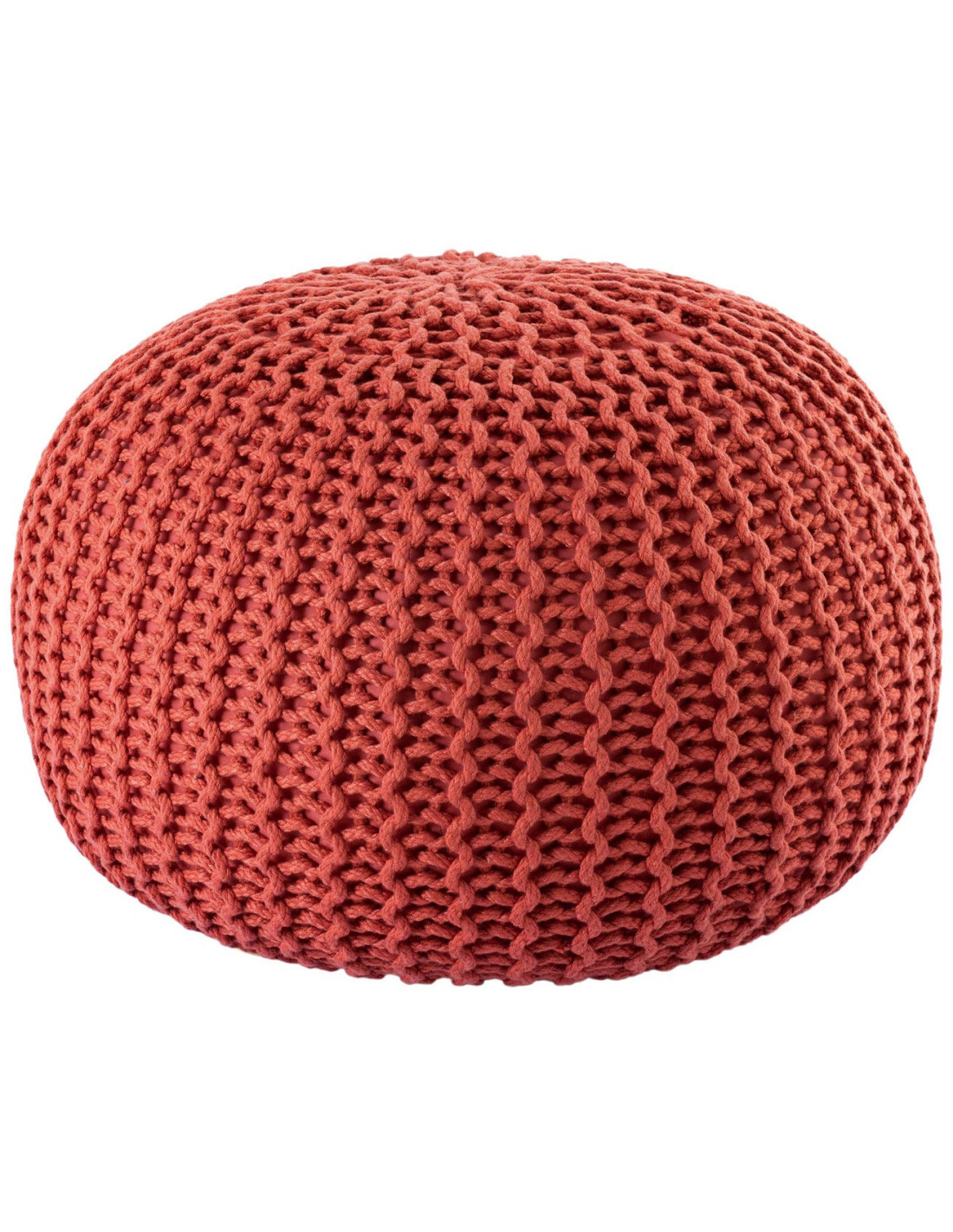 Pouf D'extérieur En Rotin Tissé - 40x40x20 Cm, Imperméable - Siège Bas, Repose-pieds Pour Terrasse, Jardin, Intérieur