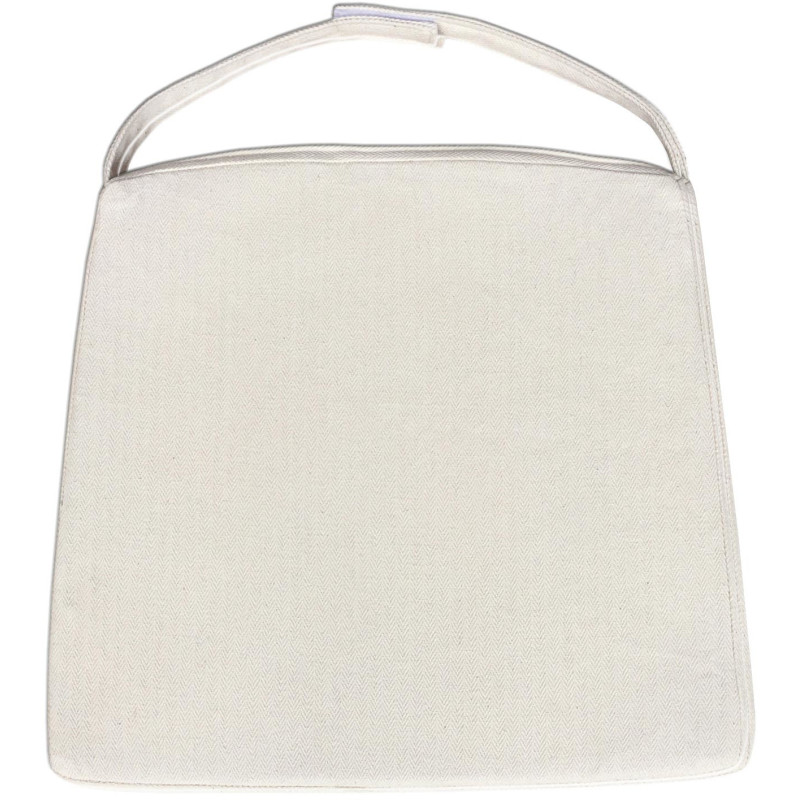 Chaise en Rotin Naturel Bois de pin massif Lin avec coussin Cardine - 5