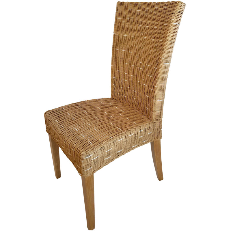 Chaise en Rotin Naturel Bois de pin massif Cardine - 3