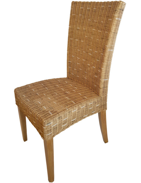 Chaise en Rotin Naturel Bois de pin massif Cardine - 3