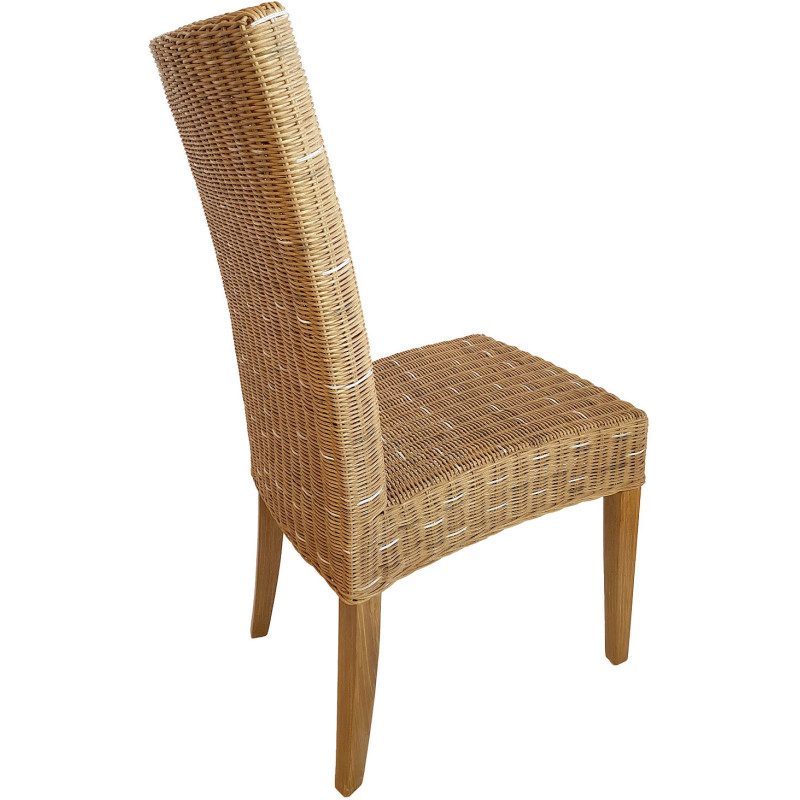 Chaise en Rotin Naturel Bois de pin massif Cardine - 4