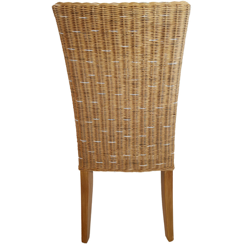 Chaise en Rotin Naturel Bois de pin massif Cardine - 5