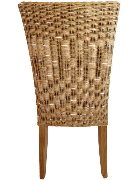 Chaise en Rotin Naturel Bois de pin massif Cardine - 5