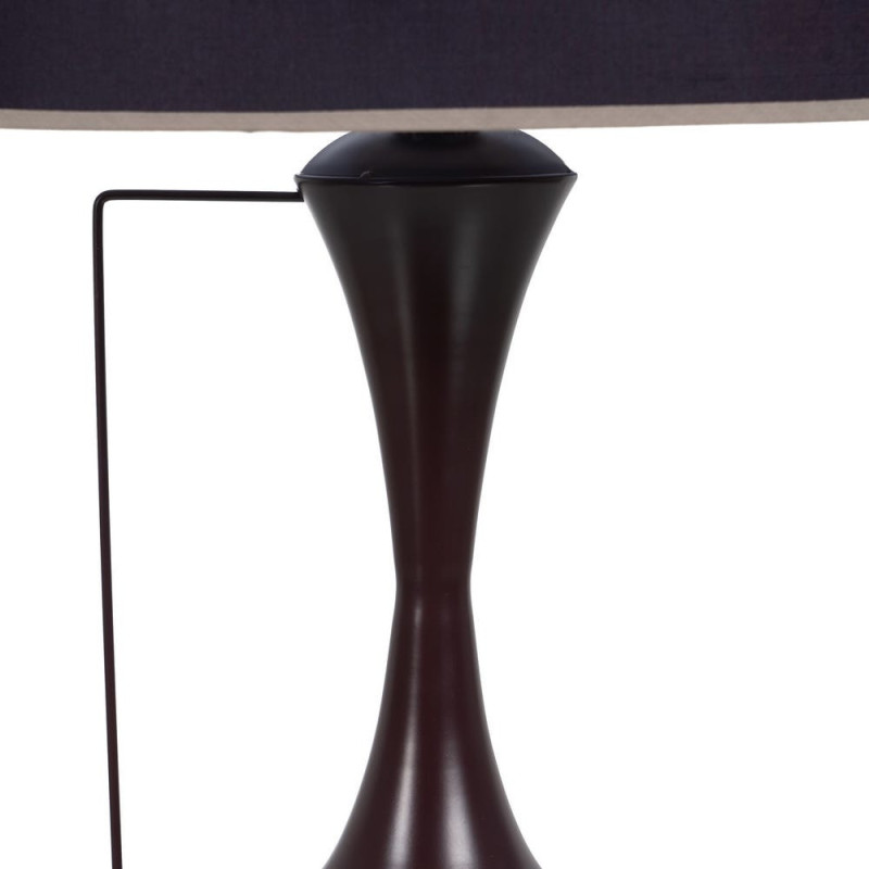 Lampe à poser XL Hauteur 65 cm en Métal Marron Polyester Coton Adena - 3