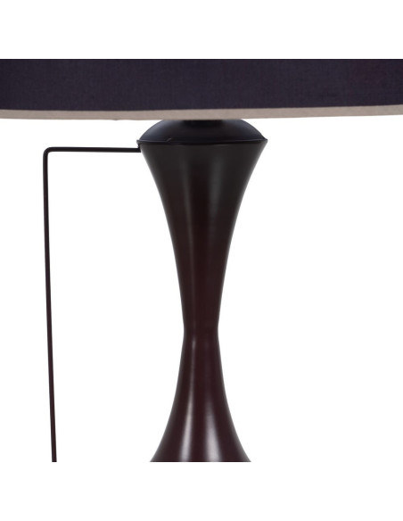 Lampe à poser XL Hauteur 65 cm en Métal Marron Polyester Coton Adena - 3