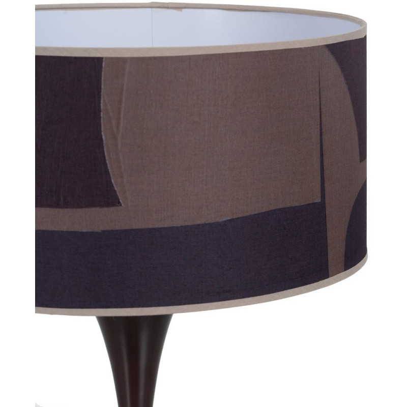 Lampe à poser XL Hauteur 65 cm en Métal Marron Polyester Coton Adena - 4