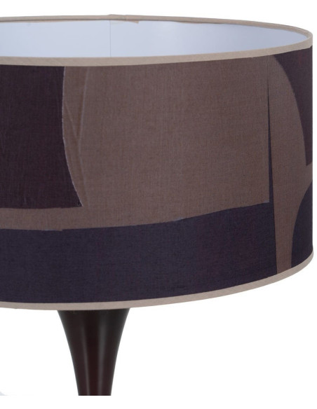 Lampe à poser XL Hauteur 65 cm en Métal Marron Polyester Coton Adena - 4