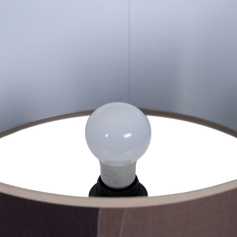 Lampe à poser XL Hauteur 65 cm en Métal Marron Polyester Coton Adena - 5