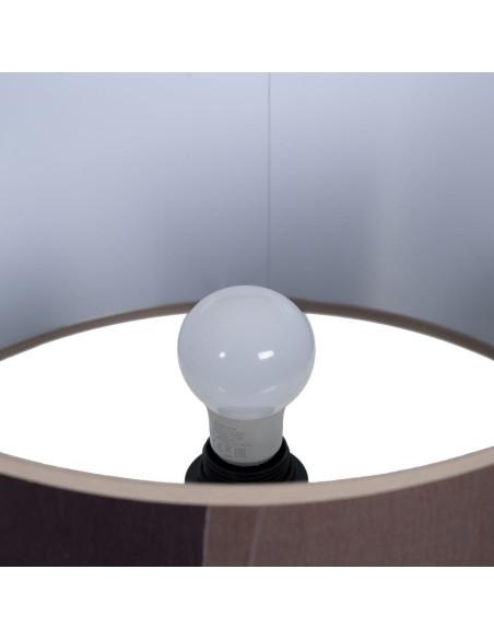 Lampe à poser XL Hauteur 65 cm en Métal Marron Polyester Coton Adena - 5