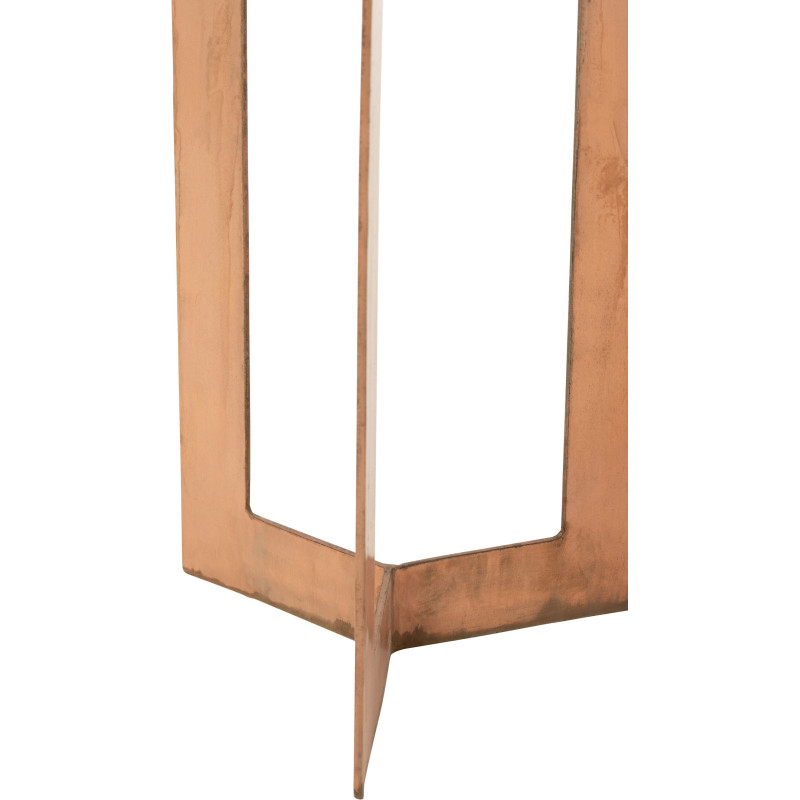 Sellette Haute Gigogne Ronde Zino en Métal Cuivré (Lot de 2) - 2