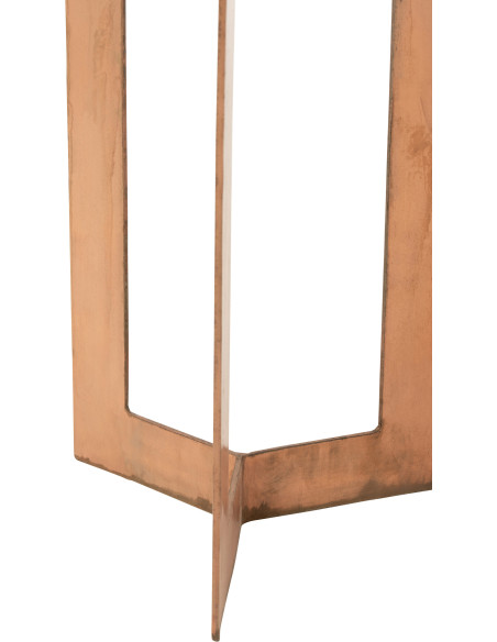 Sellette Haute Gigogne Ronde Zino en Métal Cuivré (Lot de 2) - 2