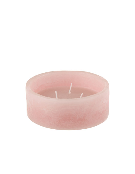 Bougie flottante Ronde en Cire Rose 15 heures 15 cm Drift - 1