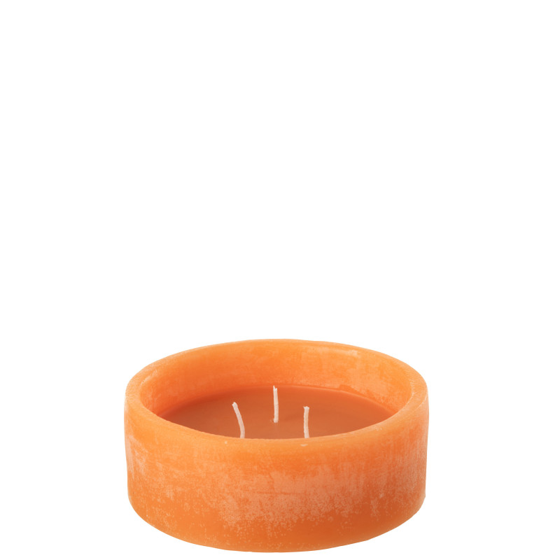 Bougie flottante Ronde en Cire Orange 15 heures 15 cm Drift - 1