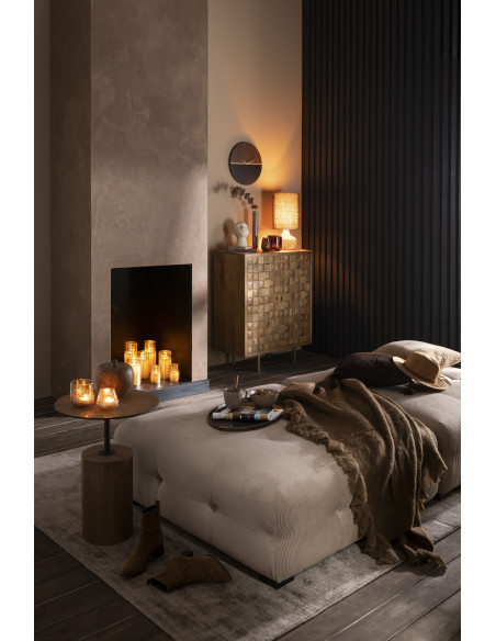 Buffet haut 2 portes Pino en Bois de manguier Marron - 2