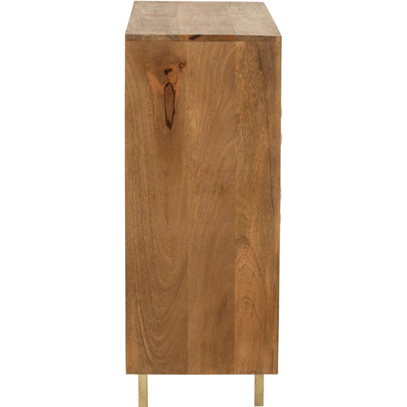 Buffet haut 2 portes Pino en Bois de manguier Marron - 4