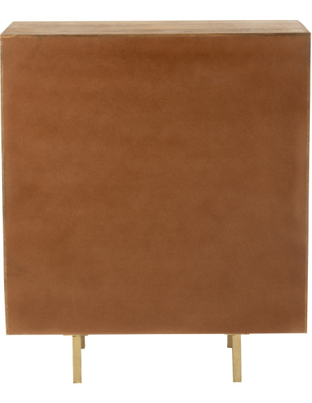 Buffet haut 2 portes Pino en Bois de manguier Marron - 5