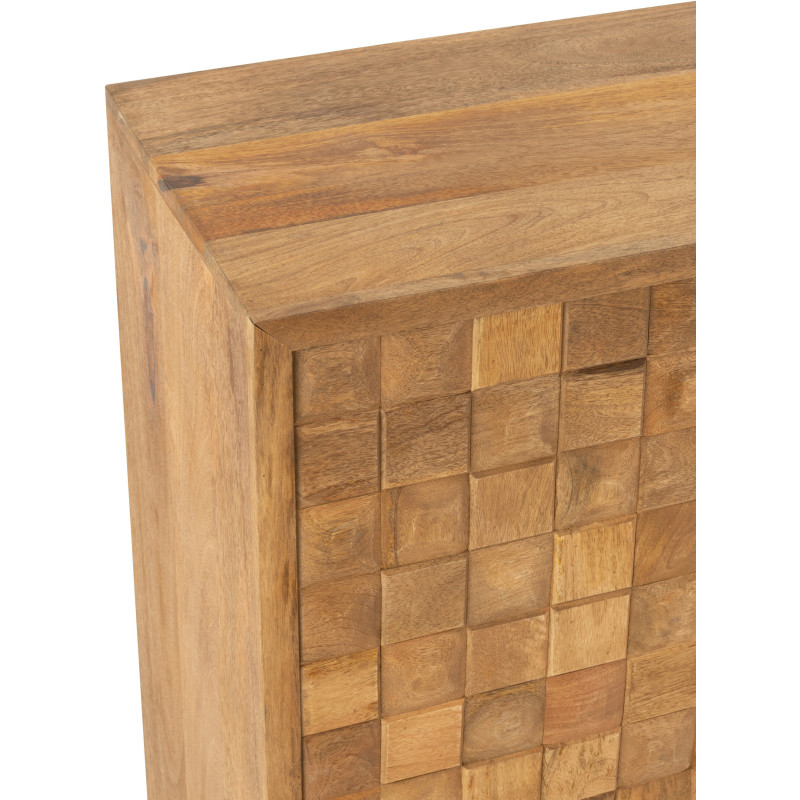 Buffet haut 2 portes Pino en Bois de manguier Marron - 7