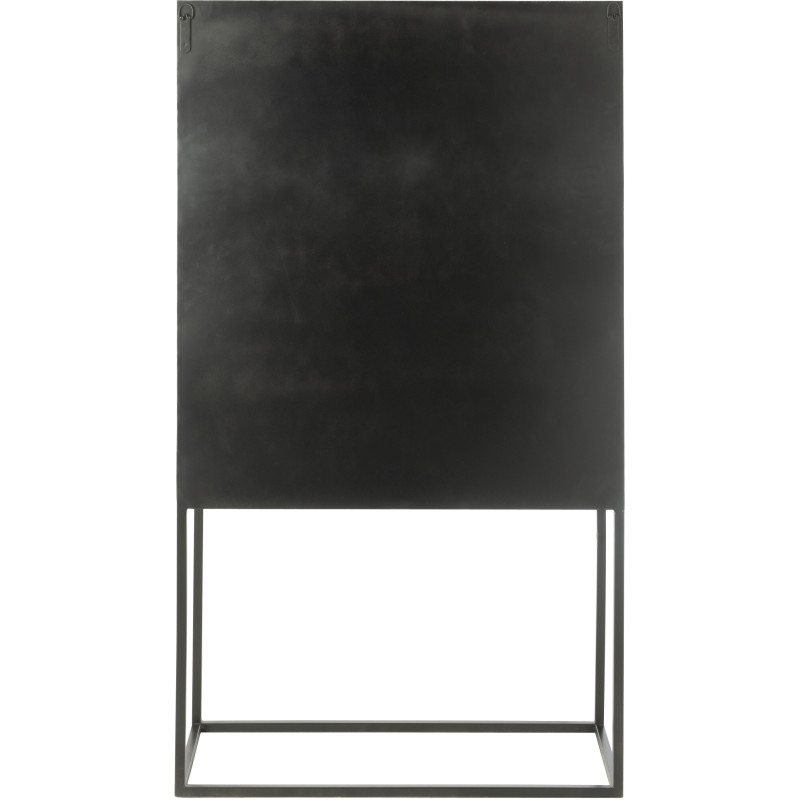 Buffet haut 2 portes Shanil en Bois recyclé Noir Métal Noir - 5