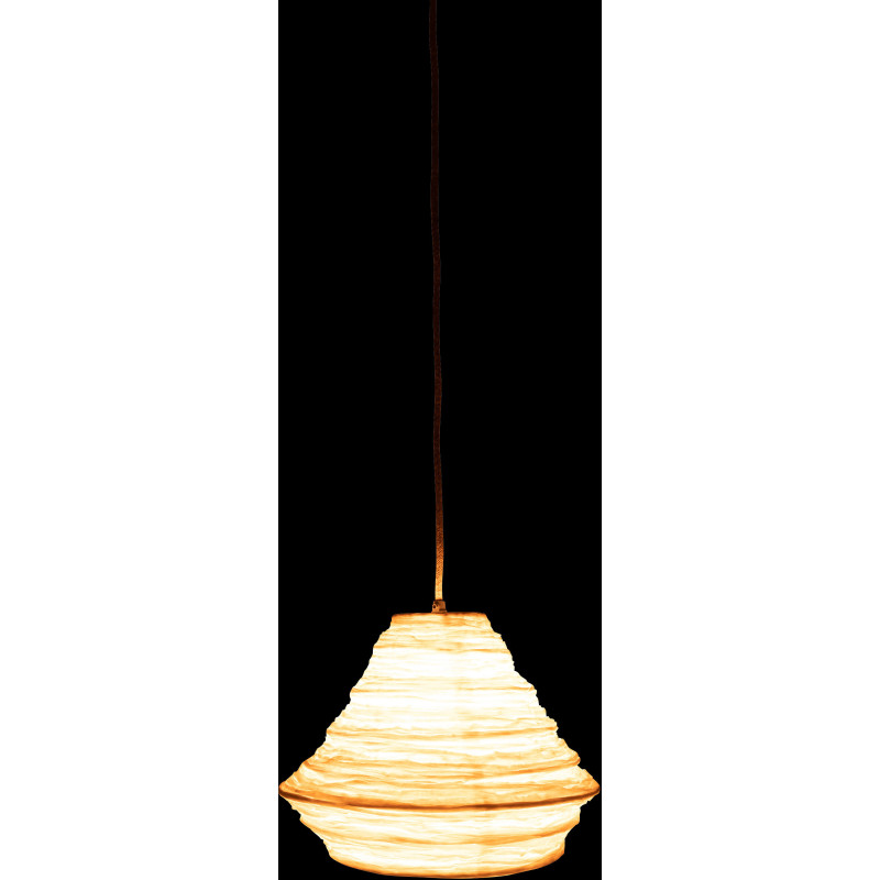 Suspension Nest 35 cm en Raphia Blanc Métal - 3