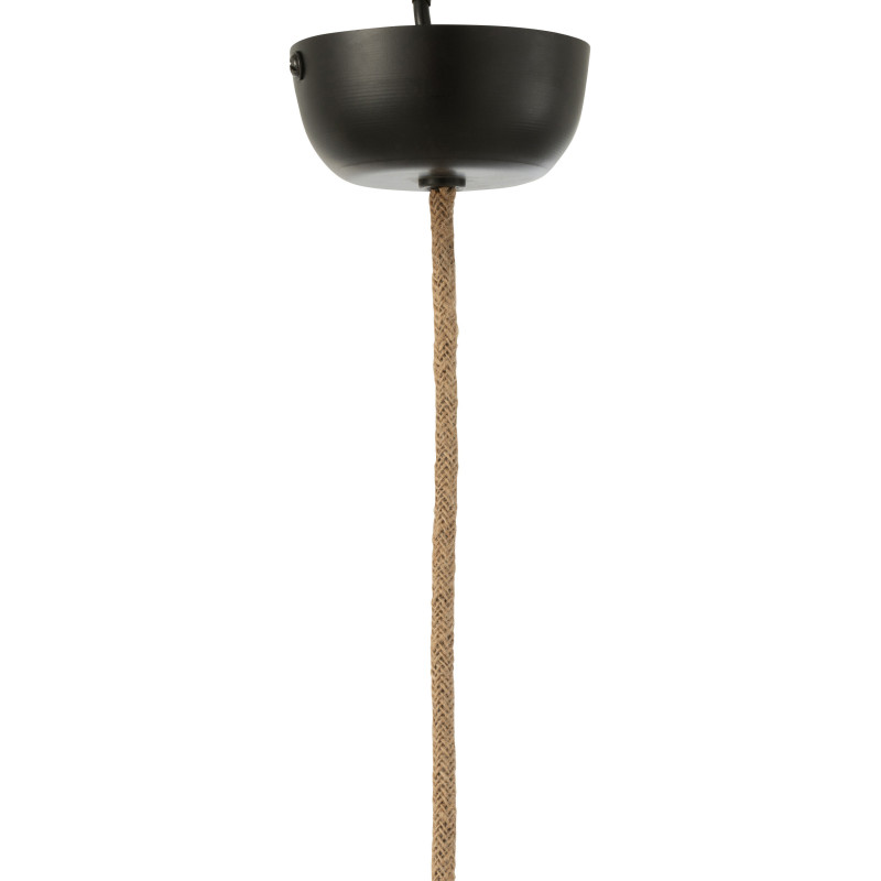 Suspension Nest 35 cm en Raphia Blanc Métal - 4