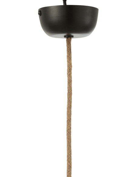 Suspension Nest 35 cm en Raphia Blanc Métal - 4