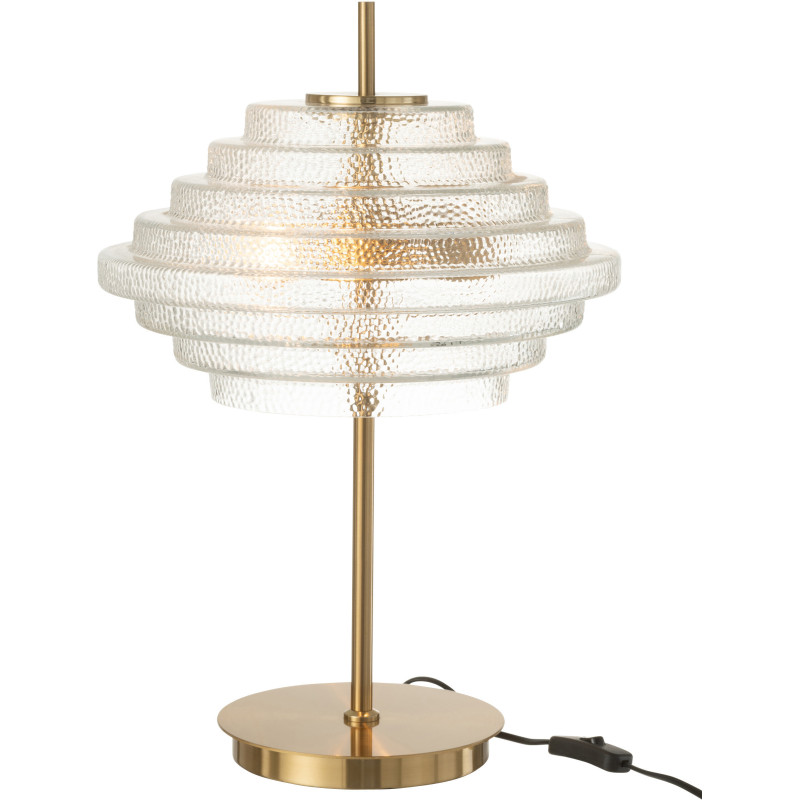 Lampe à poser Led Phyros en Métal Doré Verre Transparent - 2